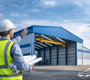 اسکلت فلزی آبی سوله با تیرهای زرد، طراحی و اجرای اصولی برای افزایش عمر مفید سوله